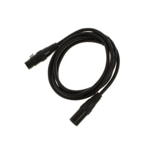 pro snake black 3 pin XLR plug 2m