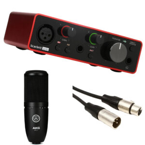 focusrite Scarlett solo 3rd gen, Akg p120 & Xlr  Cable