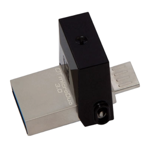 flash memory Kingston DTDU03 32GB MicroDuo Flash Drive - Silver and Black