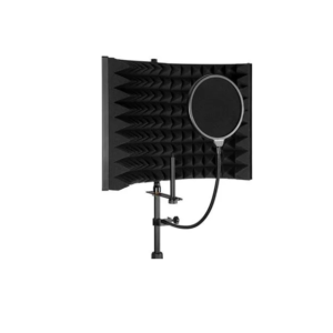 Microphone Isolation Shield for Mic and Pop Filter
