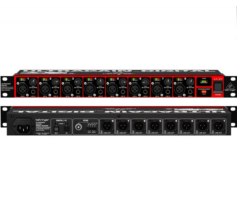 BEHRINGER ADA8200 ULTRAGAIN DIGITAL - 器材 BEHRINGER ADA8200 ULTRAGAIN DIGITAL - 器材