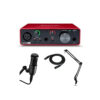 focusrite Scarlett solo , AT2020, Stand & XLR