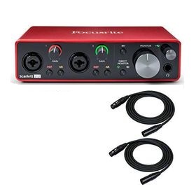 Scarlett 2i2 3rd Gen and Two Xlr  Cables