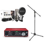 Rode NT1-A, Scarlett 2i2 3rd gen & boom stand