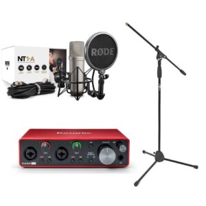 Rode NT1-A, Scarlett 2i2 3rd gen & boom stand