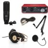 AKG P120, AKG k92, focusrite 2i2, filter, Stand & XLR