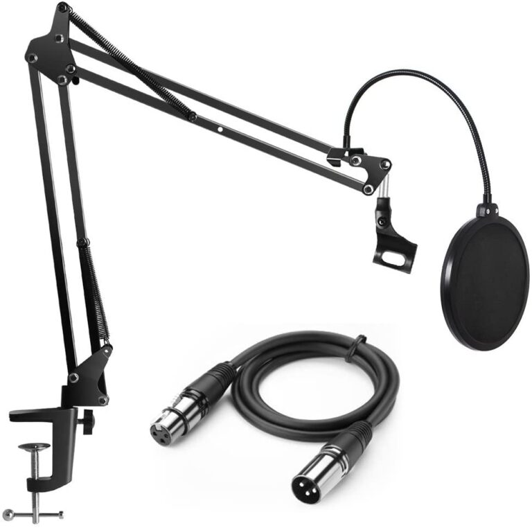 cable xlr , Pop Filter and  Arm Stand