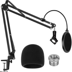 Arm Stand ,Pop Filter and Foam Windscreen