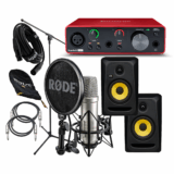Focusrite Solo, KRK CL5 G3, Rode NT1-A, XLR & Stand