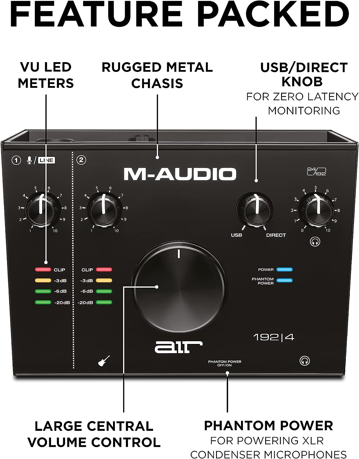 M-Audio Vocal Studio Pro Recording Bundle – AIR 192|4 Audio