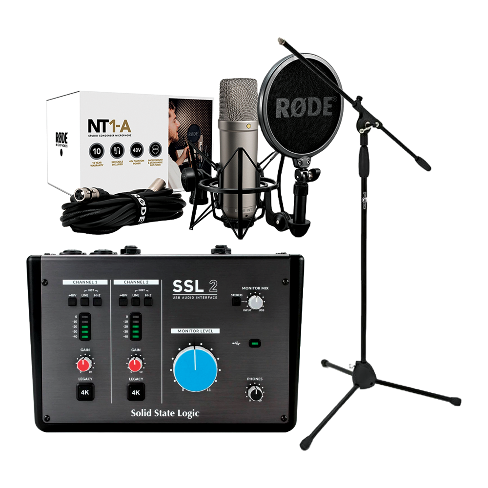 Solid State Logic SSL2 USB Audio Interface and Rode NT1 Microphone ...