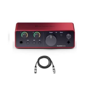 Focusrite Scarlett Solo 4th Gen & Cable