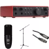 Focusrite Scarlett 2i2 4th Generation & Microphone AKG P120 & Stand & Cable