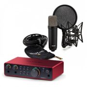 Focusrite Scarlett 2i2 4th Generation & Rode NT1 Signature Series Black Cardioid Condenser Microphone