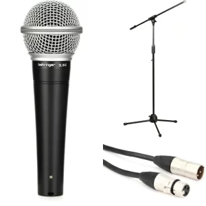 Behringer SL 84C Dynamic Vocal Microphone & Boom Stand & Cable