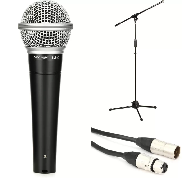Behringer SL 84C Dynamic Vocal Microphone & Boom Stand & Cable