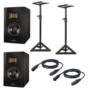 ADAM Audio T5V Active Studio Monitor & Stands & Cables