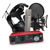 Rode NT1-A , Focusrite 2i2 G3, superlux 681b, boom stand